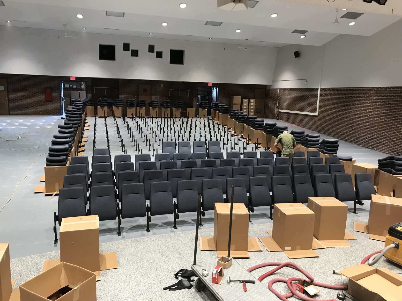 New seating in Ayersville auditorium